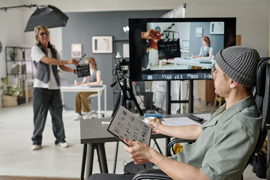 Video productions often require numerous people to successfully capture the moment and brand.